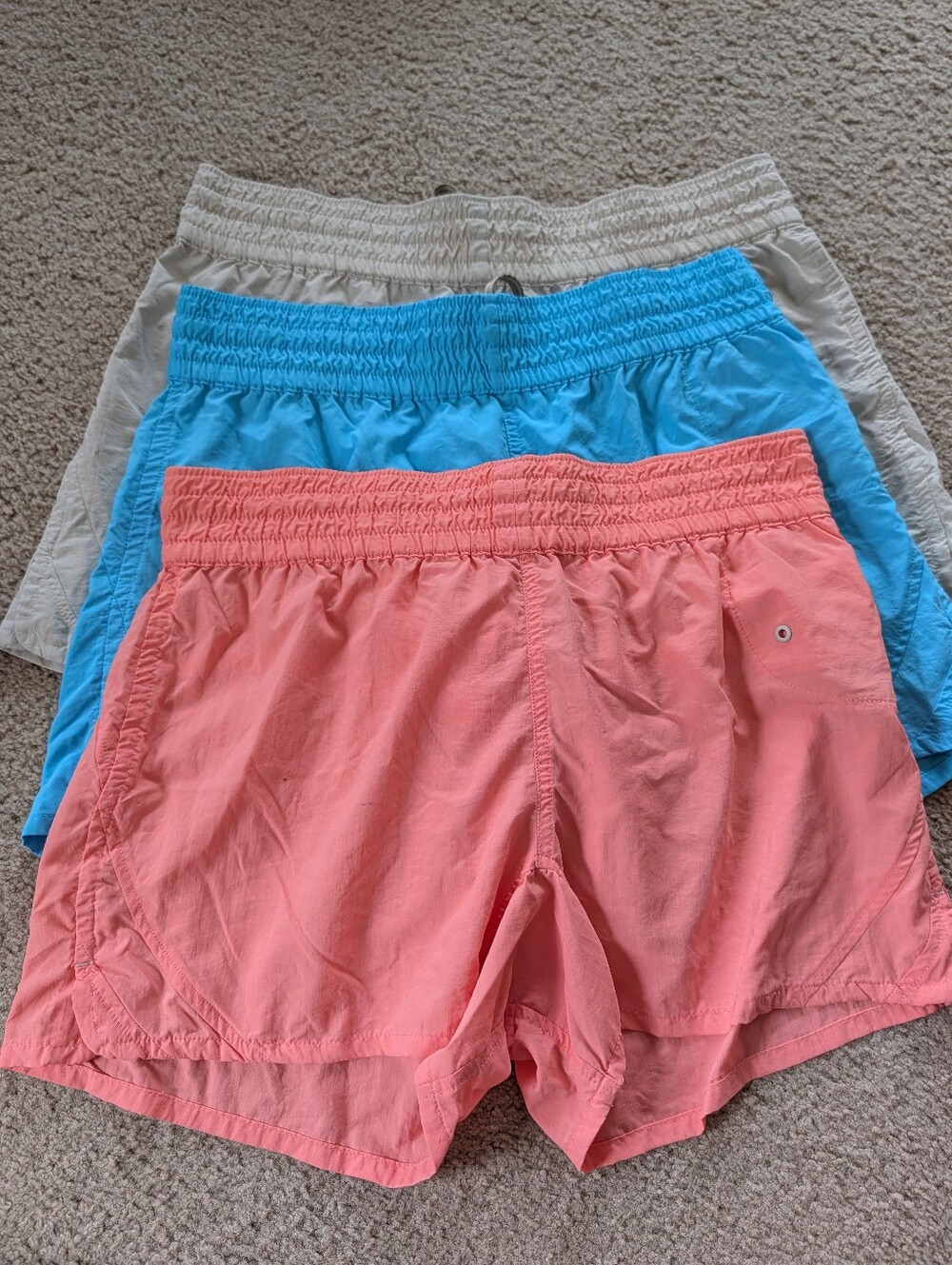 Set Of Women’s Quick Dry Worldwide Sportsman Shorts - Coral, Blue, Sand